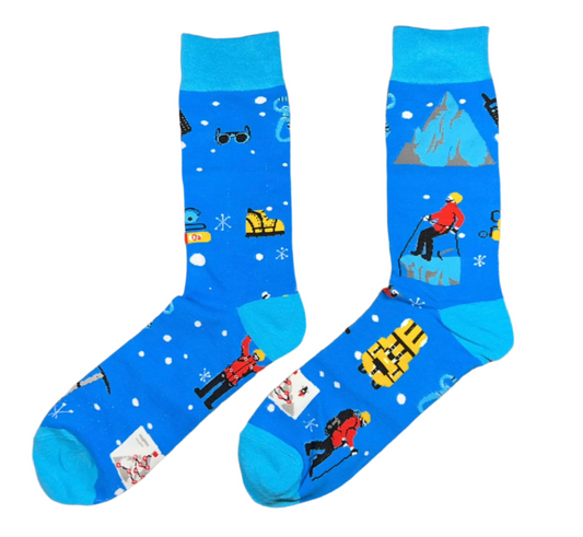 cotton socks for men - skiing and climbing