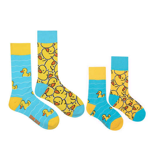 Parent-kid Matching Cotton Socks - Little Yellow Duck 