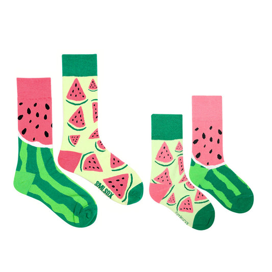 Parent-kid Matching Socks - Watermelon