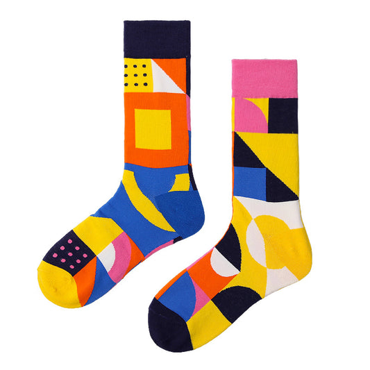 Unisex Odd Socks - Colourful Geometry