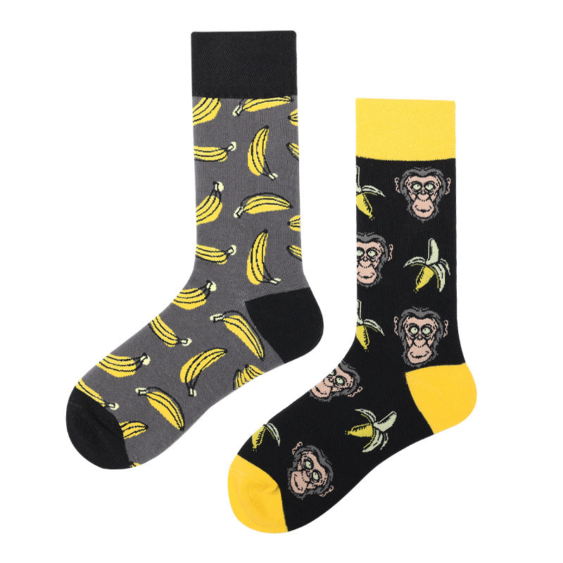 Unisex Odd Socks - Monkey & Banana