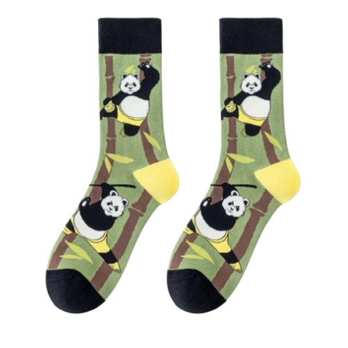 Men's Socks with Animals - Panda