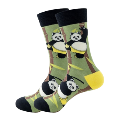 Men's Socks with Animals - Panda