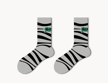 cotton socks - Wavy_Letters